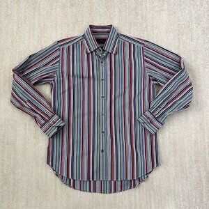 Etro Striped Long Sleeve Button Up Shirt M